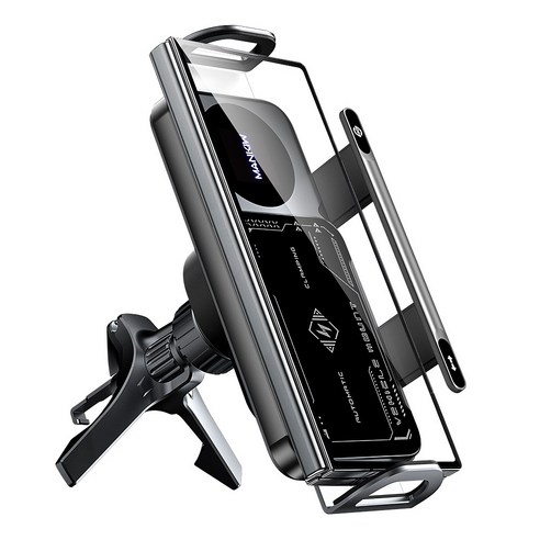 Mankiw맨큐 차량용 고속 무선충전기 갤럭시 Z플립 폴드폰 호환 송풍구형 거치대 이미지 3