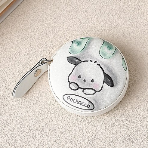 마카롱 캐릭터 미니 줄자, 1개, 화이트 포차코 (Pochacco)