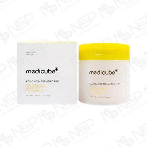 Medicube Kojic Acid Turmeric Vita Toner Pads, 70 шт.