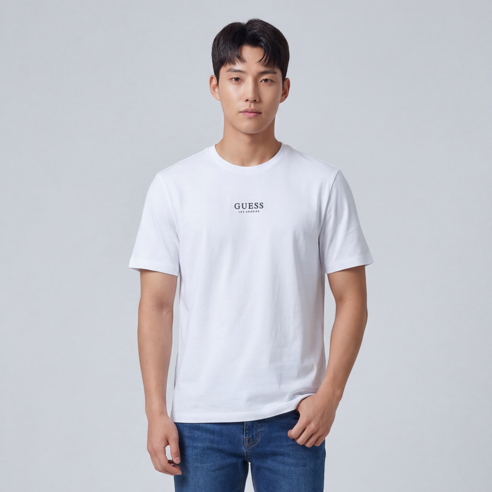 게스 반팔티 남성 매장 정품