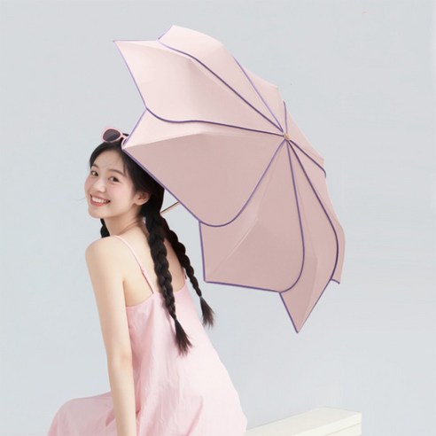 uv차단 초경량 이쁜 접이식 꽃잎모양 양우산