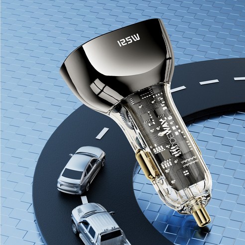 코드웨이 125w 3포트 2C+1A 차량용 시거잭 자동차 고속 충전기 이미지 4