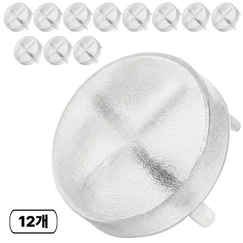 디어쿼츠 콘센트 가리개 커버 마개 안전커버, clear, 12개