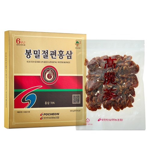 포천홍삼 봉밀절편홍삼 대용량 300g, 1개 이미지 3