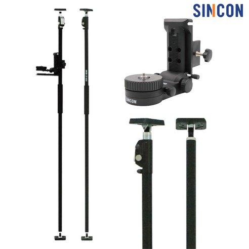 신콘 3m 레벨기폴대 서포트폴대 월브라켓 세트 SP3000 KIT 카메라폴대 - 수평기 | 쿠팡
