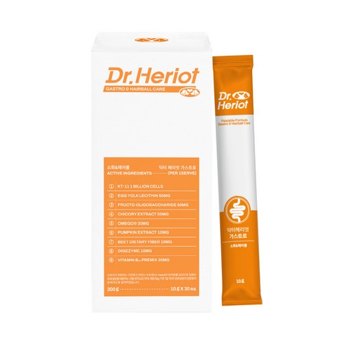 닥터헤리엇 가스트로 고함량 강아지 고양이 소화 구토 위염 췌장염 영양제, 300g, 소화+장건강, 1박스