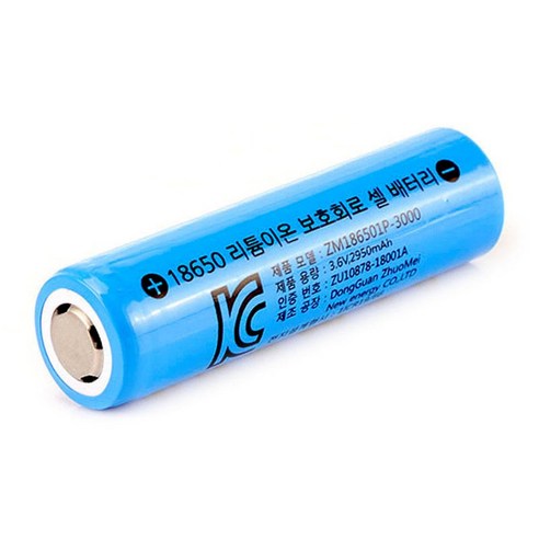 18650 배터리 3.6V 3350mAh 일반형 3C급 고방전 배터리, 1개, ZM186501P-3350