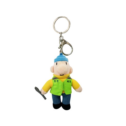 [공식정품] 패트와 매트 땜장이 안전제일 키링 인형, 1개, 01. 패트 키링인형(Yellow), 12cm