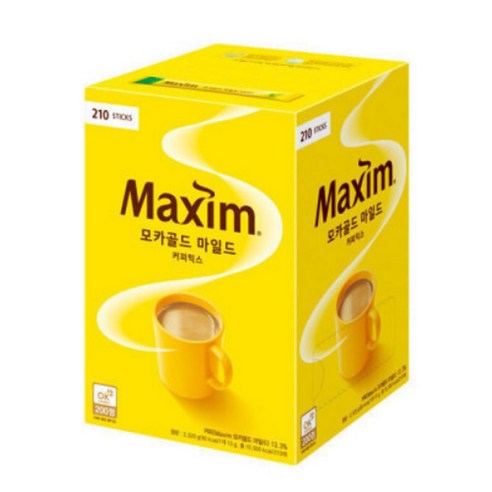 맥심 모카골드 마일드 커피믹스, 12g, 210개입, 1개