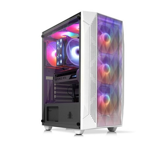 [쏘이지컴] 조립 컴퓨터 조립PC 게이밍 고사양 게임용 본체 풀세트 본체 롤 오버워치 메이플 배틀그라운드 팰월드 디아블로 피파 로아 마인크래프트 로블록스 호라이즌 컴퓨터본체, TYEP A 본체, WIN11 Pro, 500TB, 32GB, 화이트