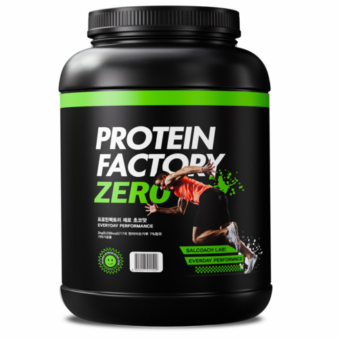 살코치 프로틴팩토리 ZERO 1kg 초코맛 당제로 락토프리 단백질보충제, 1개