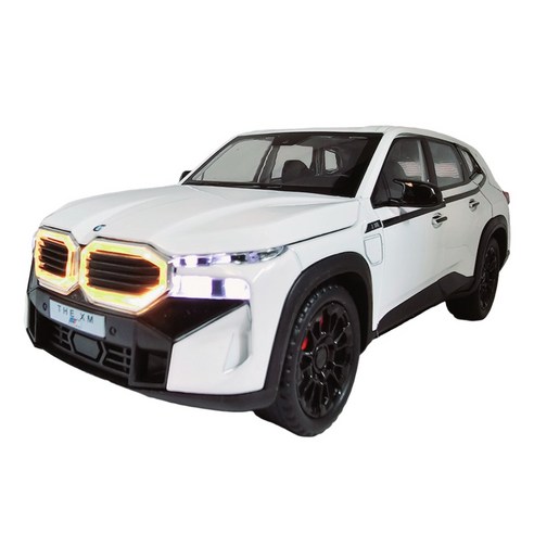 BMW XM SUV 1:24다이캐스트 미니카, 화이트, 1개