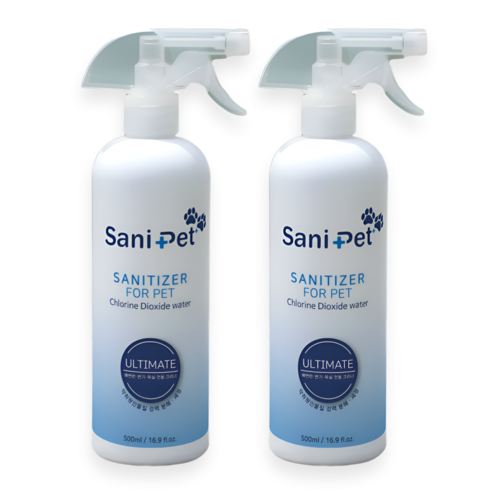 쎄니펫플러스 고양이 강아지 오줌 바닥 세정제 배변 암모니아 냄새 요산 제거 탈취 500ml 2개, 0.5kg