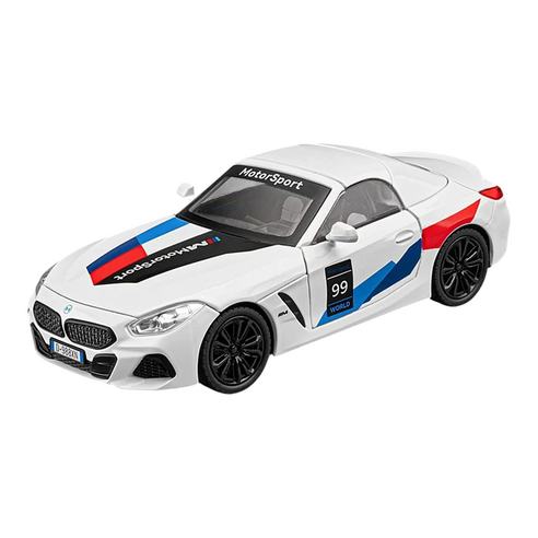 마이카 다이캐스트 합금 1:22 BMW Z4 모델 스포츠 오픈카 자동차 모형 피규어 장식, 1개, 컬러_화이트