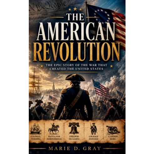 (영문도서)The American Revolution: The Epic Story of the War That Created the United States Hardcover, Westbridge House Publishing, English, 9798256097523