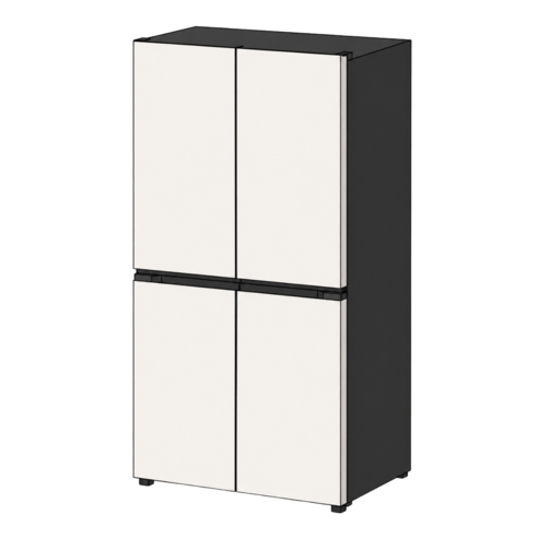 LG 디오스 STEM 베이직 냉장고 4도어 860L 베이지 T875MEE141 기사님설치