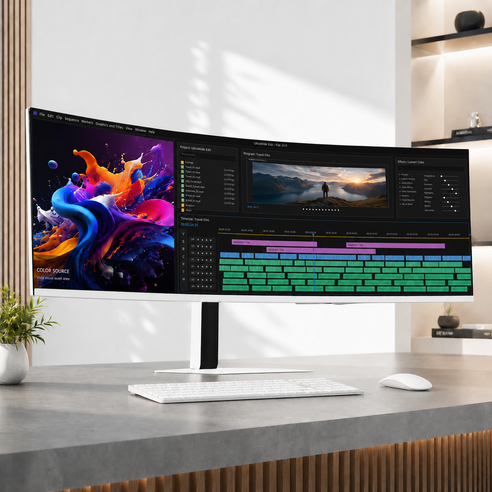 49UW199GW 5K DQHD PD65 165Hz 화이트, 무결점, 124cm