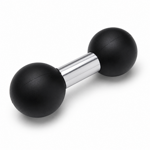 튼튼 고무 알루미늄 변환 볼 헤드 변환 마운트 거치대 볼 소켓 25mm 17mm 15mm 고무 강력고정 베이스 거치대 연결 오토바이 자전거 킥보드 바이크 변환 연장 암 각도조절, (25mm-25mm)마운트, 블랙