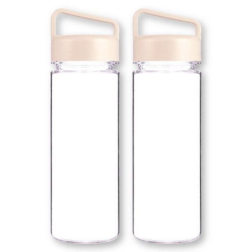 위드 국산 마이보틀 트라이탄 핸디 손잡이 물병, 아이보리, 2개, 500ml