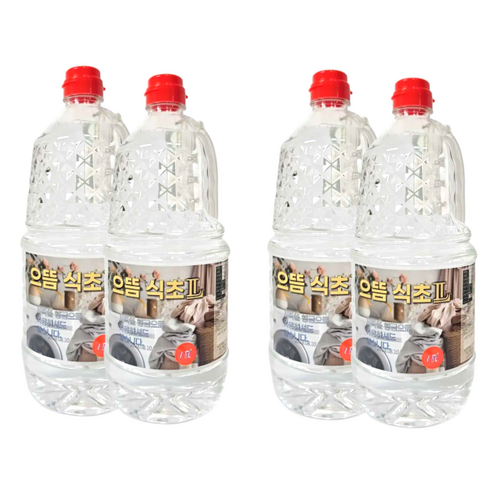 으뜸 세탁물헹굼전용 식초, 1.8L, 4개 1.8L × 4개, 1.8L × 4개 섬네일