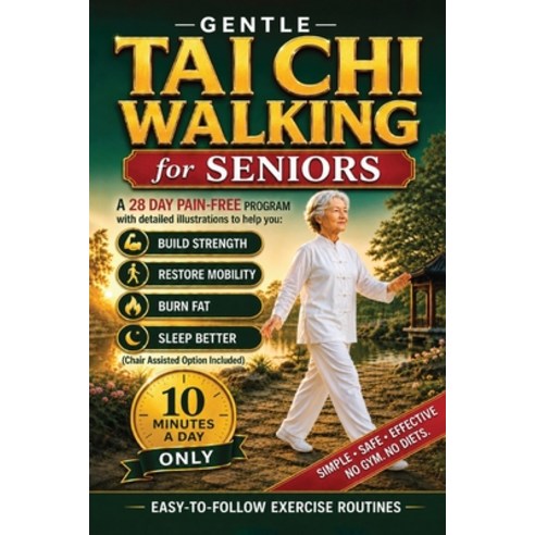 (영문도서)Gentle Tai Chi Walking for Seniors: An Illustrated 10-Minute Daily Weight Loss P... Paperback, Independently Published, English, 9798196875571