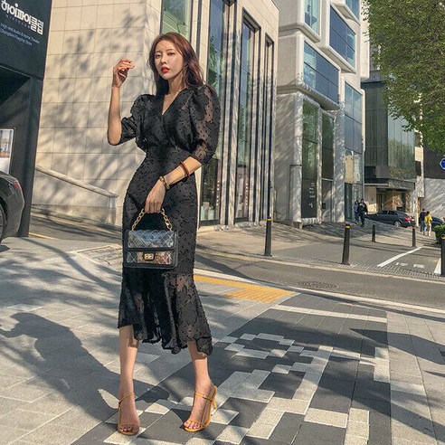 다바걸 레이숄 블라우스 스커트 투피스