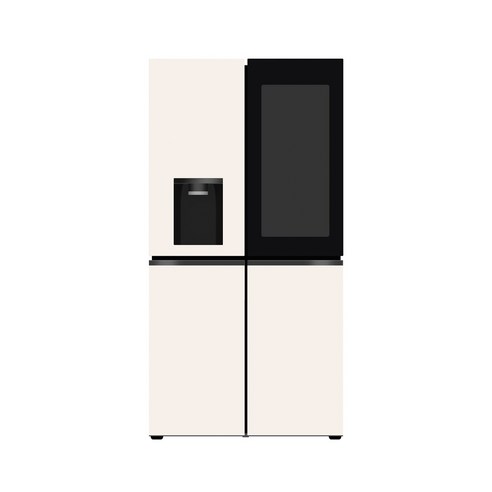 LG 디오스 오브제컬렉션 STEM 얼음정수 냉장고 (노크온 매직스페이스) 817L 2등급 W825GBB492