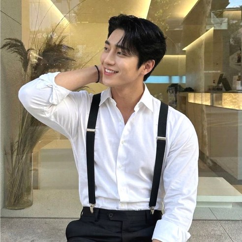 로얄리노 남자 서스펜더 팬츠 정장 멜빵 웨딩 이미지 2
