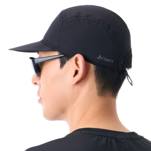 구보 경량 러닝 캡 메쉬, 1개, 블랙