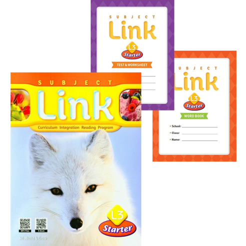 서브젝트 링크 스타터 3 Subject Link Starter 3 Student Book + Tests + Word Book ...