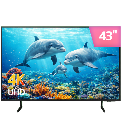 삼성 TV 108cm(43인치) 크리스탈 UHD 4K LED 스마트 티비 43DU6900 로컬변경, 방문설치, 벽걸이형, 43인치