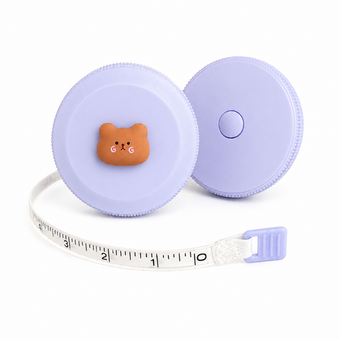 픽브릭 휴대용 미니 줄자 1.5m, 1개, 곰