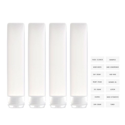 여행용 화장품 소분용기 튜브 공병 세트, 4개, 50ml