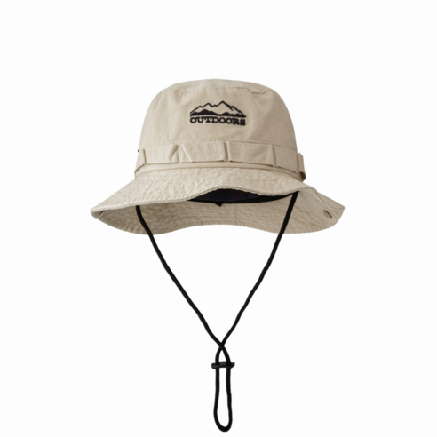 햇볕 아래 모든 순간, 든든한 동반자 OUTDOORS 자수 사파리모자