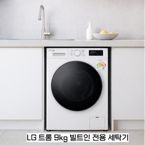 엘지전자 TROMM 빌트인전용 드럼세탁기 F9WPBY 물류설치 폐세탁기수거, F9WTB, 블랙도어(LG정품)