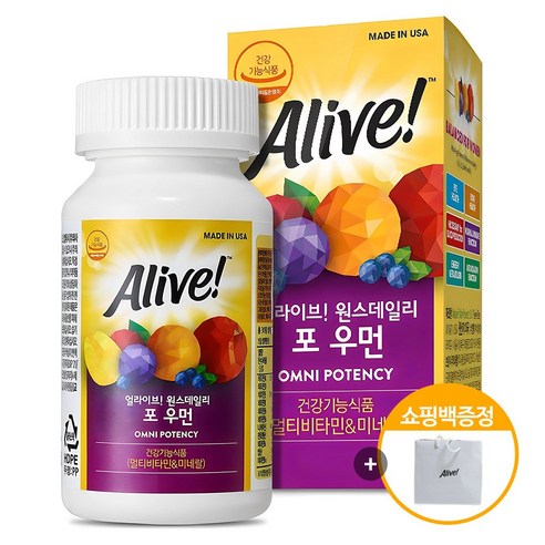 얼라이브 원스데일리 옴니 포텐시 여성 멀티비타민 미네랄 건강기능식품