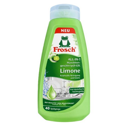 프로쉬 식기세척기세제 올인원 그린레몬 젤 12인용기준 40회, 1개, 650ml