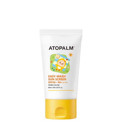아토팜 이지 워시 선스크린 SPF50+ PA++++, 1개, 60ml