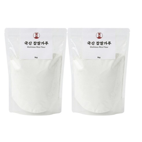 현대방앗간 국산 찹쌀가루, 1kg2개