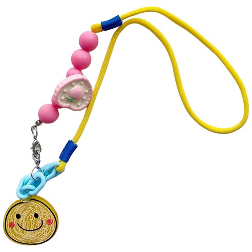 萱寶媽咪baby童裝館兒童彩色珠珠動物口罩鏈女童彩虹防丟掛繩男童恐龍