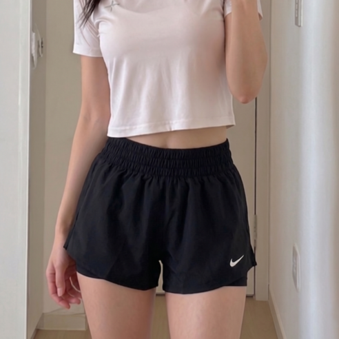 나이키 스위프트 여성 반바지 드라이핏 미드라이즈 투인원 러닝 쇼츠
