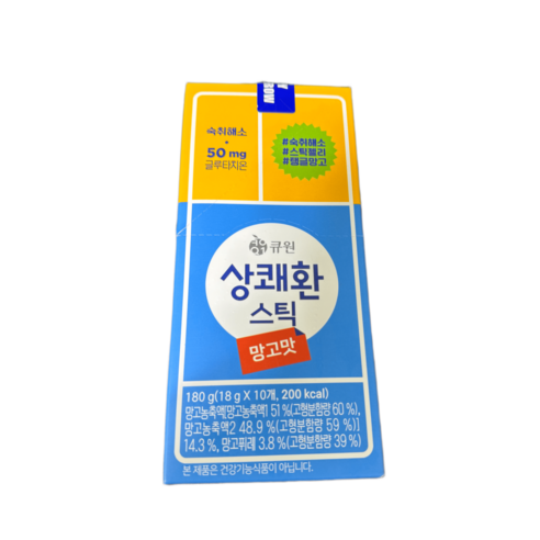 상쾌환 스틱 망고맛 180g, 1개 실사용 후기 | 효과 있을까? - 상품 이미지 1