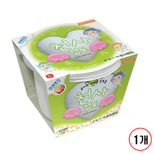 천사점토 140g 벌크(도너랜드), 화이트, 1개