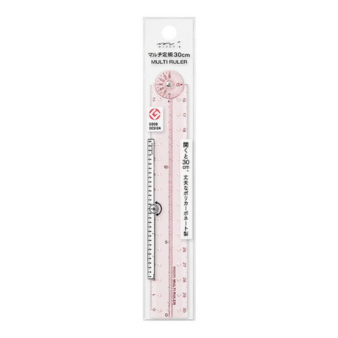 미도리 멀티 접이식 자 30cm, 1개, 핑크 1개, 핑크