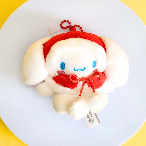BSC 산리오 겨울망토 키링 인형 자동차키링 귀여운 가방키링 트리장식, 1개, 2. 겨울망토 시나모롤, 8cm