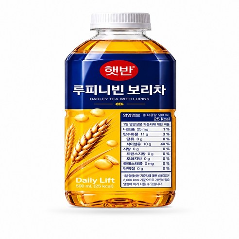 씨제이 햇반 루피니빈 보리차, 500ml, 12개