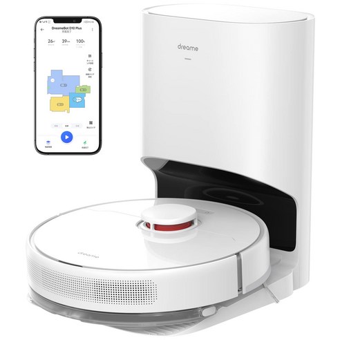 Dreame D10Plus 4000Pa LDS Wi-Fi Alexa APP 로봇 청소기 자동 쓰레기 수집 물 닦아 대응, D10 Plus