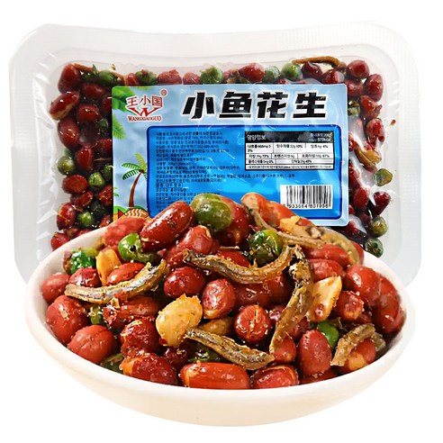 (배터짐) 맥주안주 특미 멸치땅콩 완두콩 샤오위화성 (일요일&당일발송), 1개, 208g