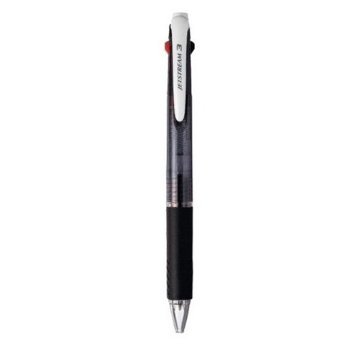 유니 제트스트림 3색볼펜 0.7mm, 블랙, 1개