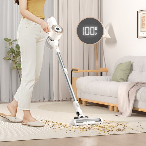 PrettyCare 25KPa의 강력한 흡입력을 가진 스틱형 진공청소기 후기 분석 - 흡입력 테스트